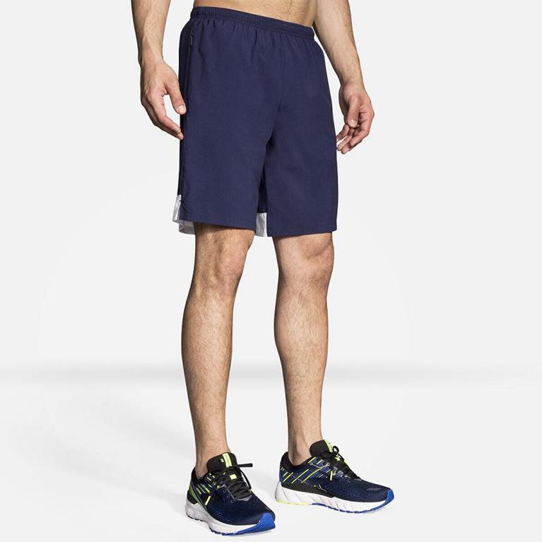 Brooks GO-TO 9 Running Shorts Mens Canada - Blue (DEQ745310)